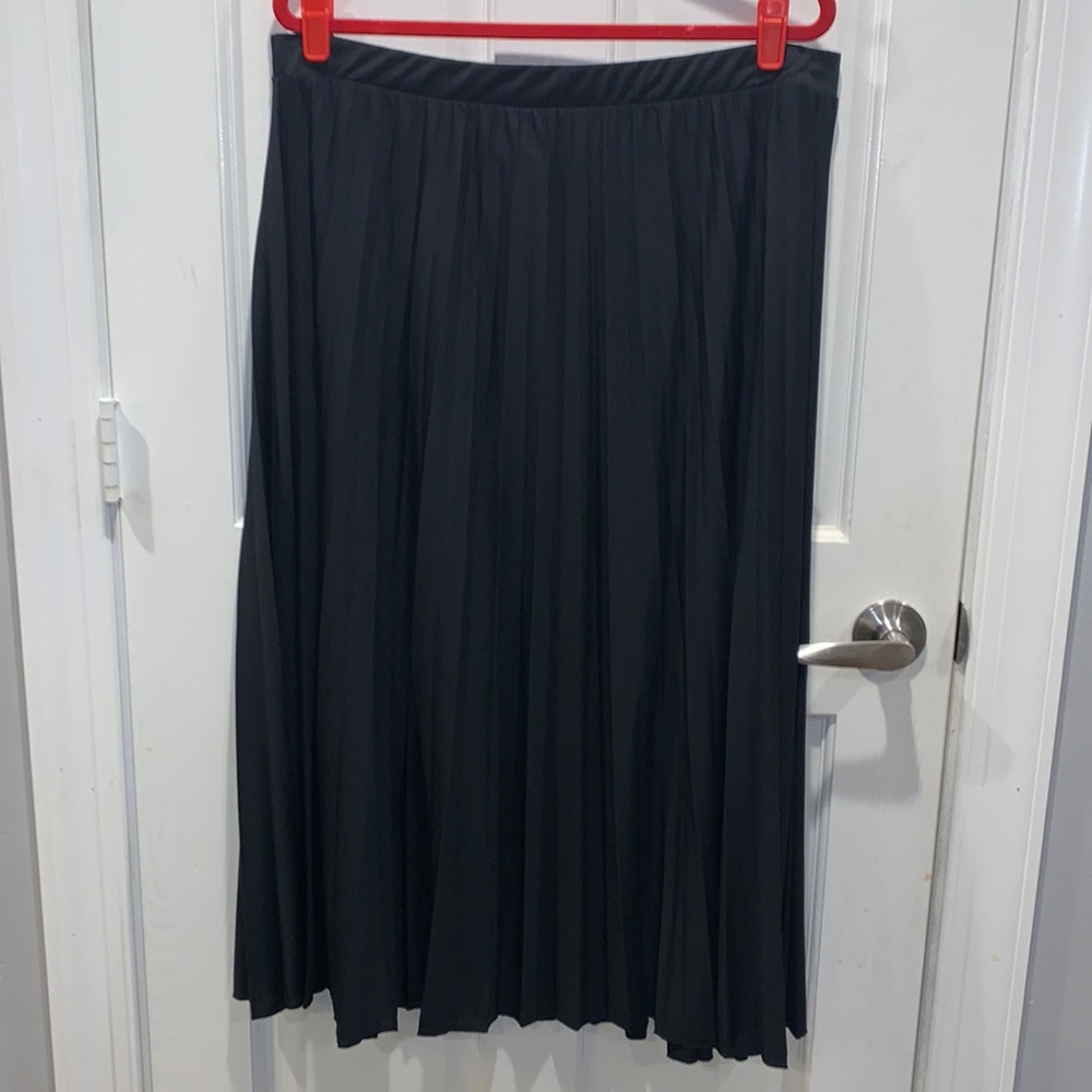 Pleated Maxi Skirt